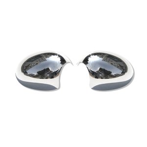 MINI CLUBMAN R55 Mirror Cover - Omac - S.Steel - Gloss Silver - '07-'14